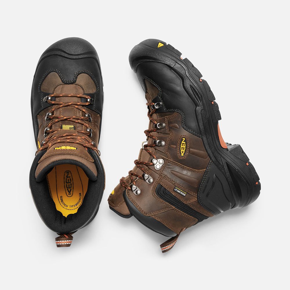 Keen Laarzen Heren Bruin/Zwart - Coburg 6\" Waterproof (Steel Toe) - 52780-CMSR